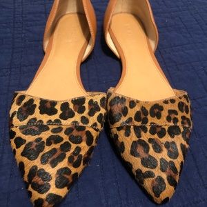 J. Crew leopard flats - size 8